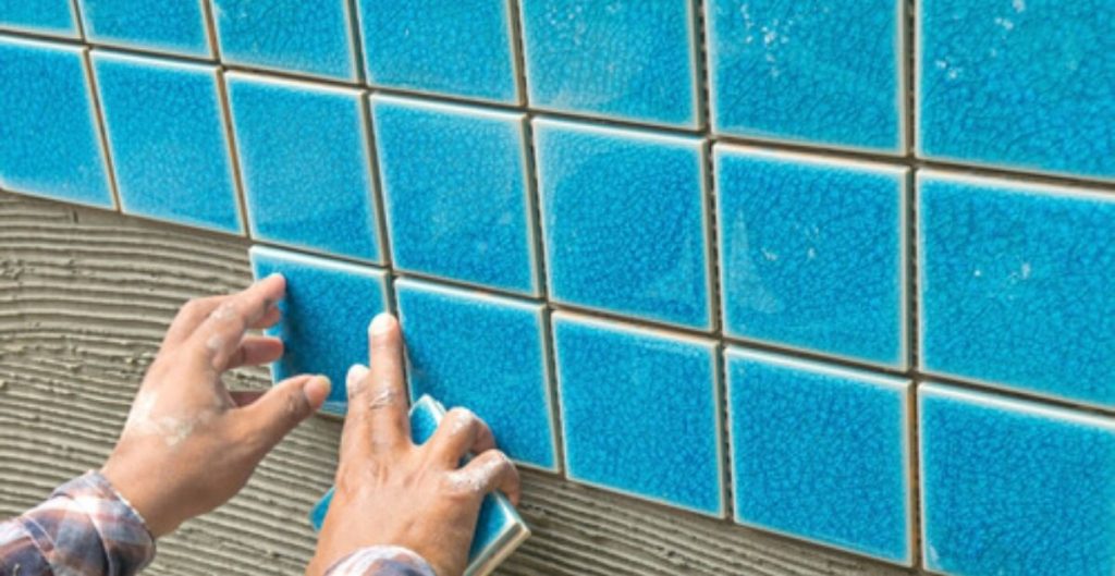 Pool tile repair service